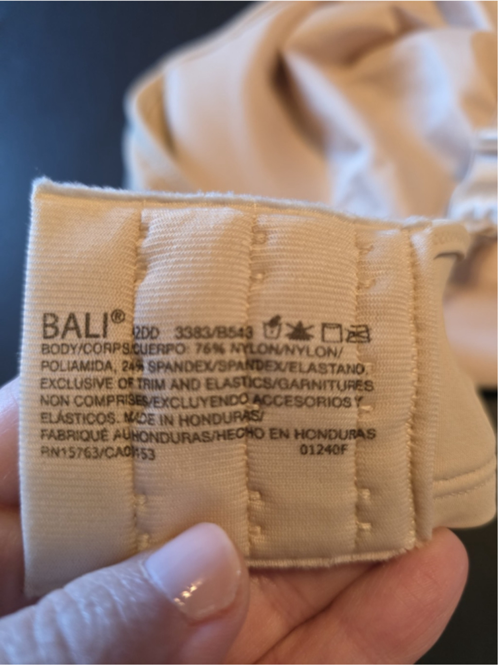 Bali Bra 42DD Passion For Comfort Minimizer Beige Underwire Style 3383 - Picture 5 of 8